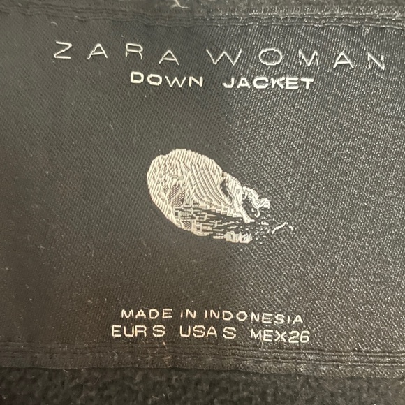 ZARA Womens Down Puffer Jacket SZ S - Picture 4 of 4